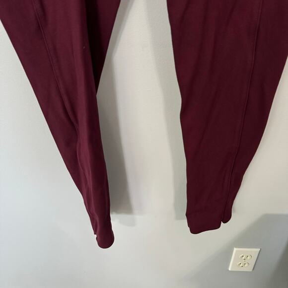 Seven7 Dark Red Pull On Leggings Ankle Length Size Large Cotton Blend - Picture 2 of 6